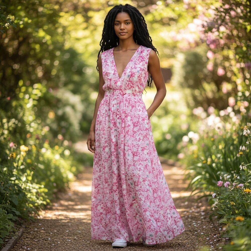 POUPETTE ST BARTH AGNES MAXI DRESS, SIZE S